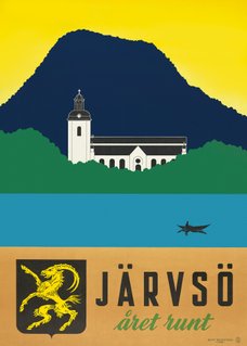 affisch poster järvsö reseaffisch turistaffisch