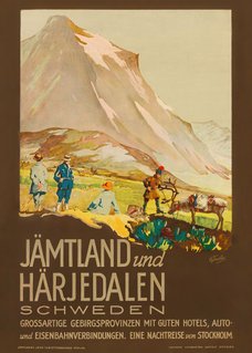 Jämtland Härjedalen affisch poster tavla